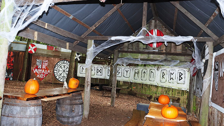 halloween axe throwing