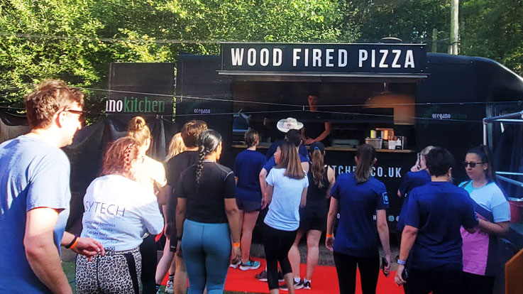 pavilion wood fired pizza catering